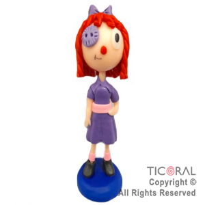 ADORNO RAGATHA MU�ECA DE TRAPO CIRCO DIGITAL PORCELANA FRIA x 1